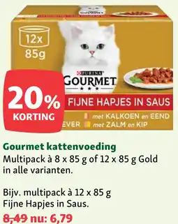 Maxi Zoo Gourmet kattenvoeding aanbieding