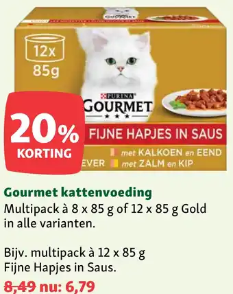 Maxi Zoo Gourmet kattenvoeding aanbieding