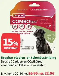Maxi Zoo Beaphar vlooien en tekenbestrijding aanbieding