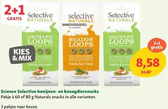 Maxi Zoo Science Selective konijnen en knaagdiersnacks aanbieding