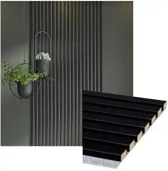 Bouwhof Decowall zwart aanbieding