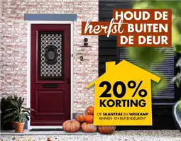 Bouwhof Op skantrae en weekamp binnen- en buitendeuren aanbieding
