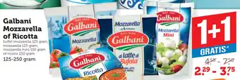 Dagwinkel Galbani Mozzarella of Ricotta aanbieding