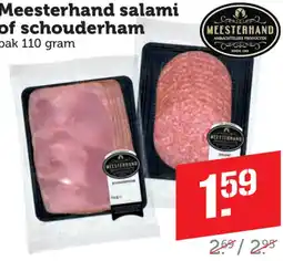Dagwinkel Meesterhand salami of schouderham aanbieding