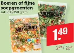 Dagwinkel Boeren of fijne soepgroenten aanbieding