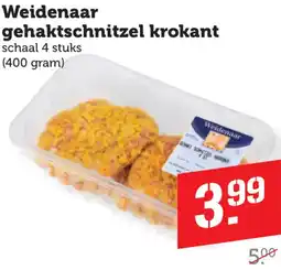 Dagwinkel Weidenaar gehaktschnitzel krokant aanbieding