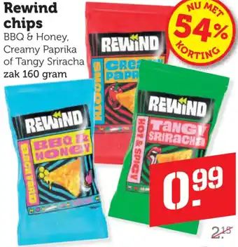 Dagwinkel Rewind chips aanbieding