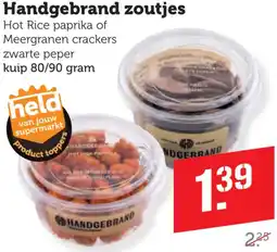 Dagwinkel Handgebrand zoutjes aanbieding