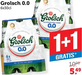 Dagwinkel Grolsch 0.0 aanbieding