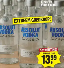Super Dirck 3 Absolut vodka blue aanbieding