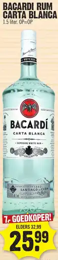 Super Dirck 3 Bacardi Rum Carta Blanca aanbieding