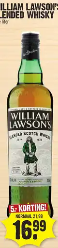 Super Dirck 3 William Lawson's Blended Whisky aanbieding