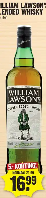 Super Dirck 3 William Lawson's Blended Whisky aanbieding