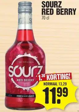 Super Dirck 3 Sourz Red Berry aanbieding