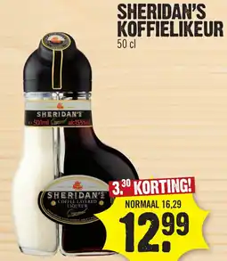 Super Dirck 3 Sheridan's Koffielikeur aanbieding