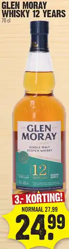 Super Dirck 3 Glen Moray Whisky 12 Years aanbieding