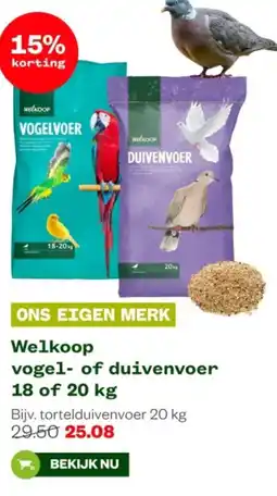 Welkoop Welkoop vogel of duivenvoer aanbieding