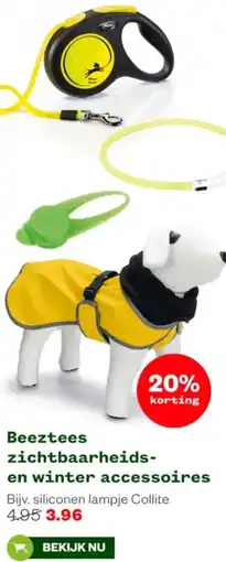 Welkoop Beeztees zichtbaarheids en winter accessoires aanbieding