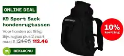Welkoop K9 Sport Sack hondenrugtassen aanbieding