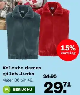 Welkoop Veleste dames gilet Jinta aanbieding