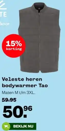 Welkoop Veleste heren bodywarmer Tao aanbieding