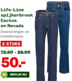 Welkoop Life-Line spijkerbroek Cactus en Nevada aanbieding