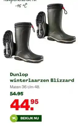 Welkoop Dunlop winterlaarzen Blizzard aanbieding
