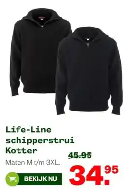 Welkoop Life-Line schipperstrui Kotter aanbieding