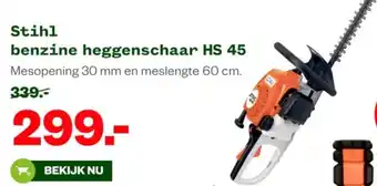 Welkoop Stihl benzine heggenschaar HS 45 aanbieding
