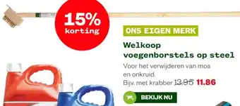 Welkoop Welkoop voegenborstels op steel aanbieding