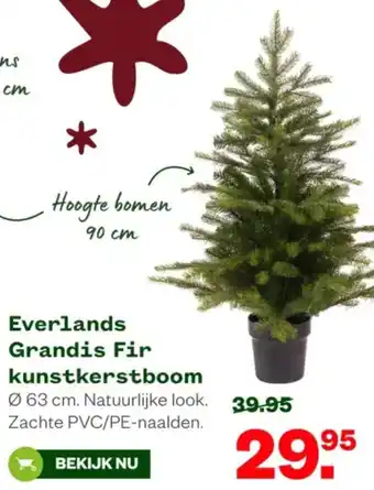 Welkoop Everlands Grandis Fir kunstkerstboom aanbieding