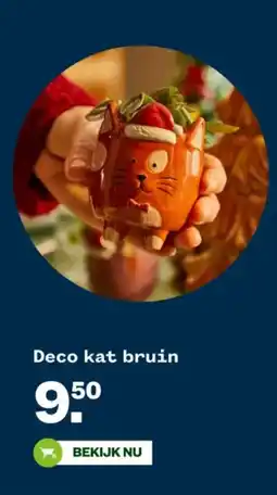 Welkoop Deco kat bruin aanbieding