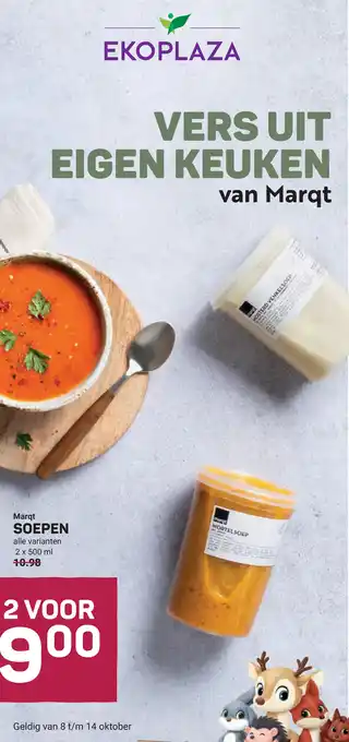 Ekoplaza Marqt soepen aanbieding