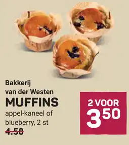 Ekoplaza Bakkerij van der Westen Muffins aanbieding