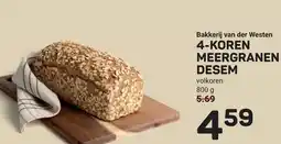 Ekoplaza Bakkerij van der Westen 4-koren meergranen desem aanbieding