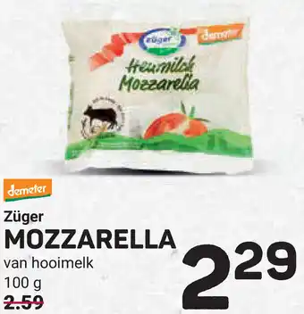 Ekoplaza Züger Mozzarella aanbieding