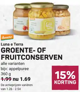 Ekoplaza Luna e Terra Groente of fruitconserven aanbieding