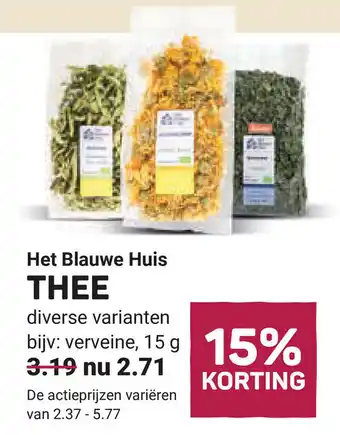 Ekoplaza Het Blauwe Huis Thee aanbieding