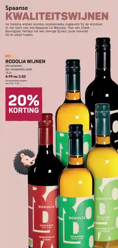 Ekoplaza Rodolia wijnen aanbieding