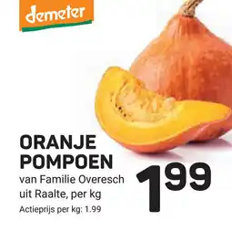Ekoplaza Oranje pompoen aanbieding
