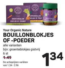 Ekoplaza Your Organic Nature Bouillonblokjes of poeder aanbieding