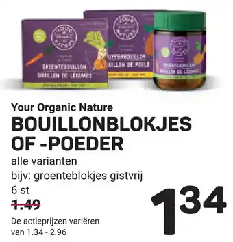 Ekoplaza Your Organic Nature Bouillonblokjes of poeder aanbieding