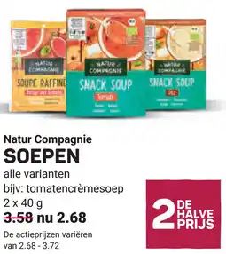 Ekoplaza Natur Compagnie Soepen aanbieding