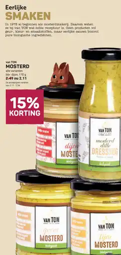 Ekoplaza Van TON Mosterd aanbieding