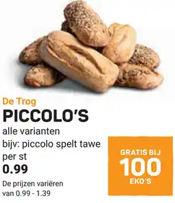 Ekoplaza De Trog Piccolo's aanbieding