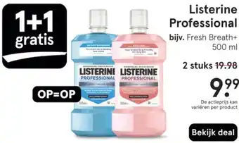 Etos Listerine Professional aanbieding