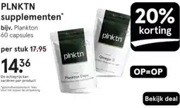 Etos Plnktn supplementen aanbieding