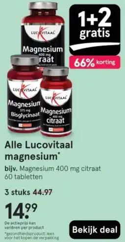 Etos Alle Lucovitaal magnesium aanbieding