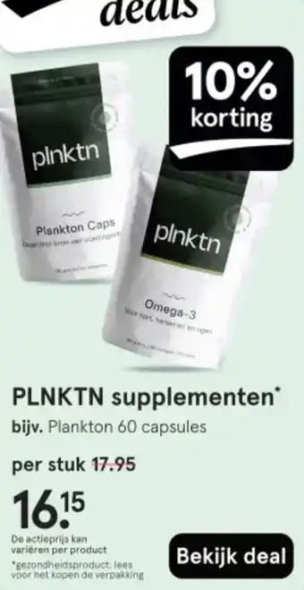 Etos Plnktn supplementen aanbieding