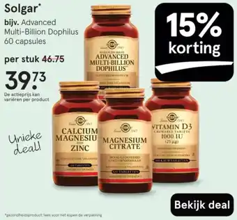 Etos Solgar aanbieding